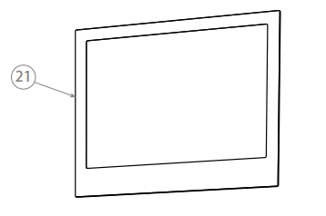 0291400141 Стекло двери, внутреннее духового шкафа духового шкафа Haier